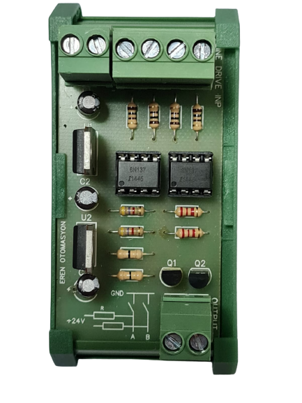 Servo Encoder Pulse Dönüştürücü Kartı(Line drive İnput-24V DC Transistör Output)